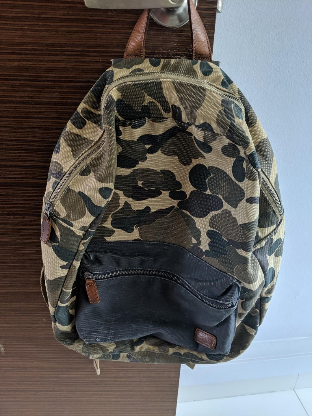 Levi's store camo backpack