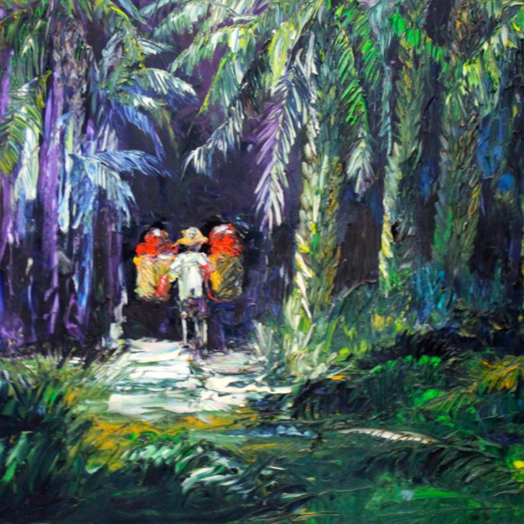 Lukisan Impasto Karya Anthony David Seperti Awiki Desain