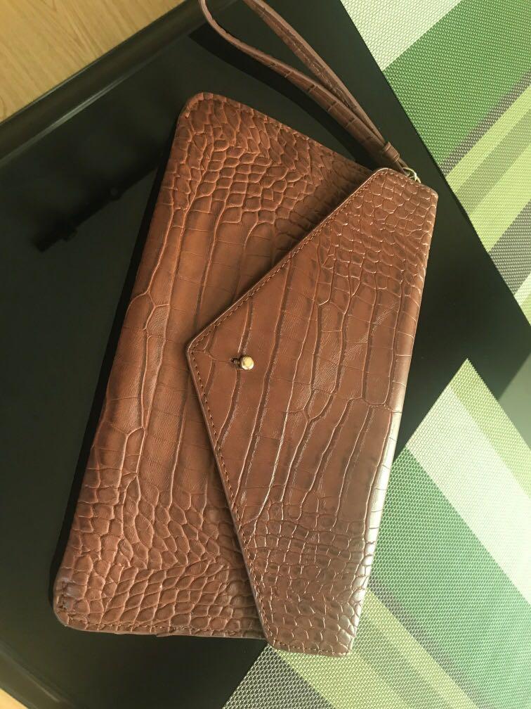 Mango bag/ clutch, Women's Fashion, Bags & Wallets, Clutches on Carousell