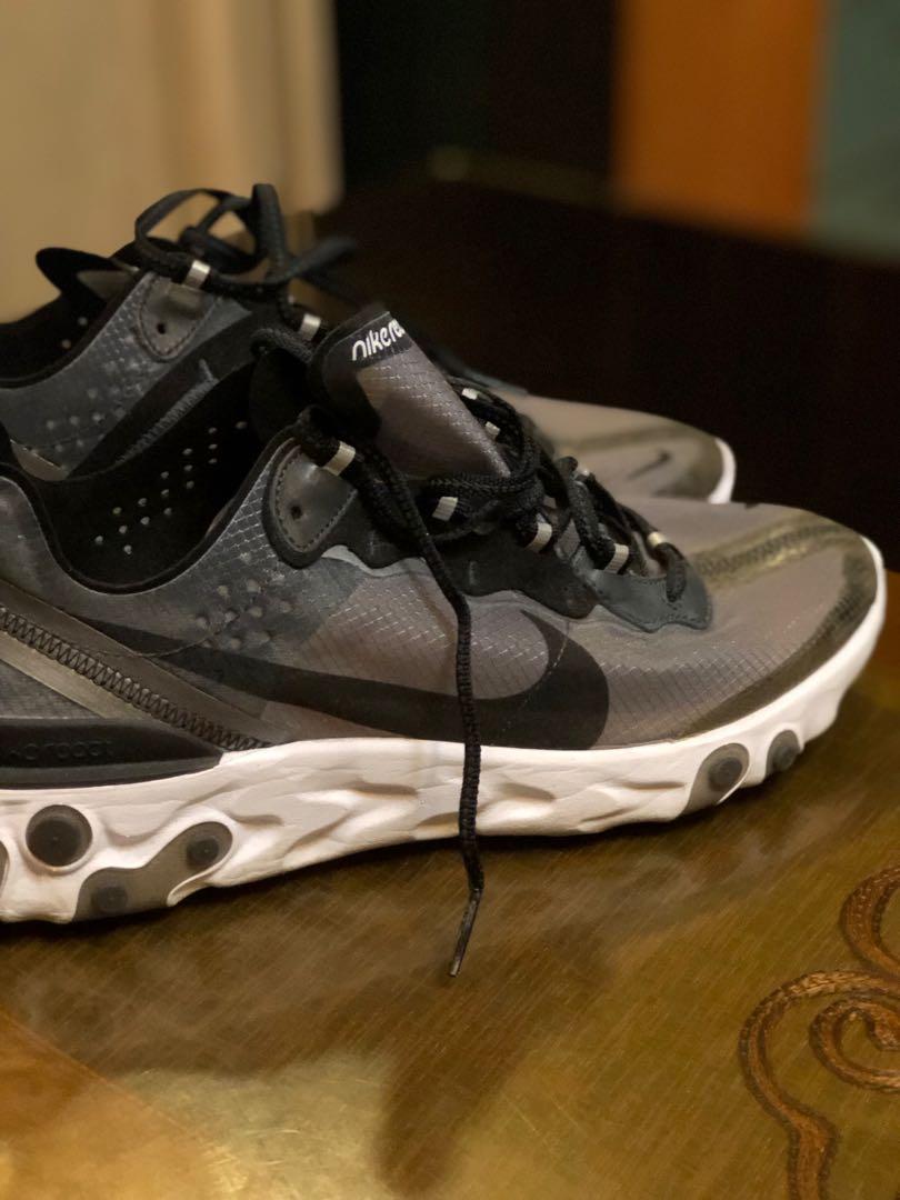 Nike React Element (Category: Sneakers) located in Manila. Submitted by decluttuhhh (Listing ID 229114939, Image 1). Description: Nike React Element Size 10 Used 3x .