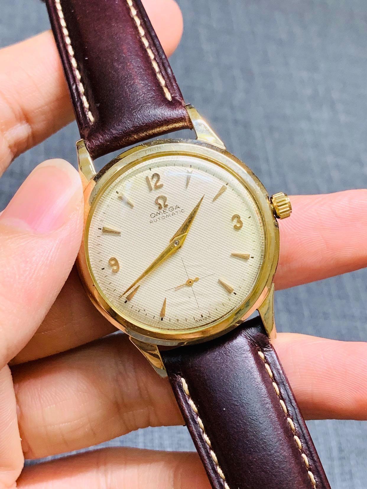 Omega 10k new arrivals gold filled watch