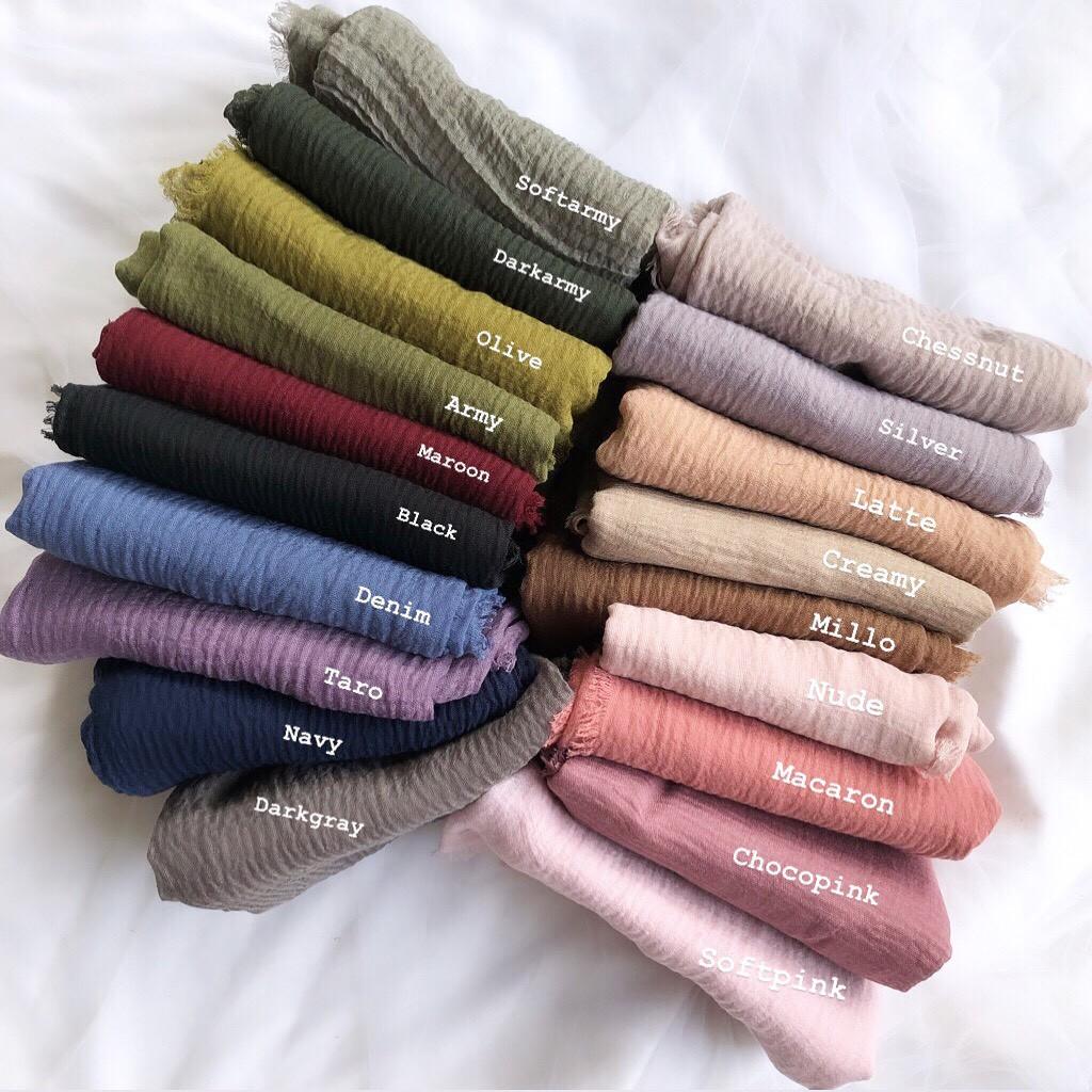 Pashmina Crinkle Olshop Fashion Olshop Wanita Di Carousell