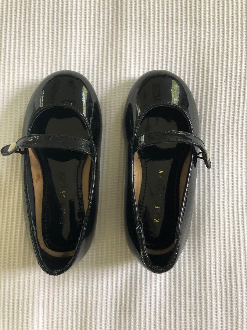 Ralph Lauren black patent leather shoes 