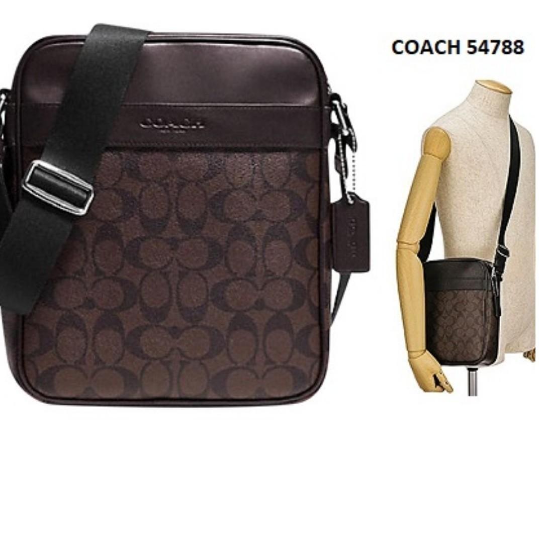 coach flight bag mahogany