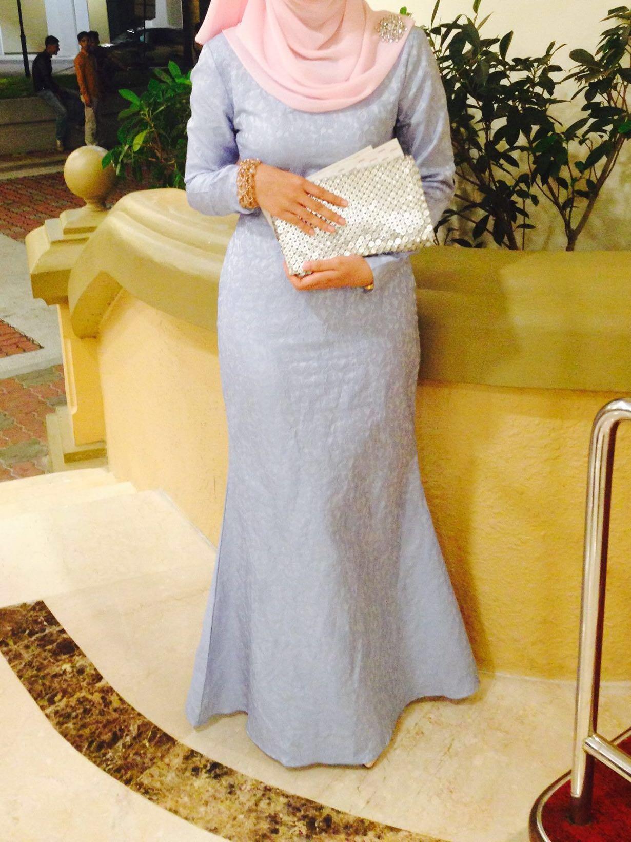 ShopAt22 Baby Blue Dress GayaRaya, Women's Fashion, Dresses & Sets