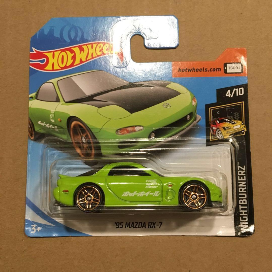 hot wheels mazda rx7 green