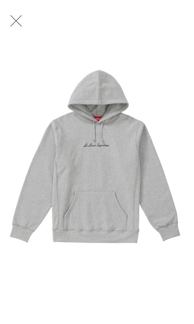 supreme le luxe hoodie black