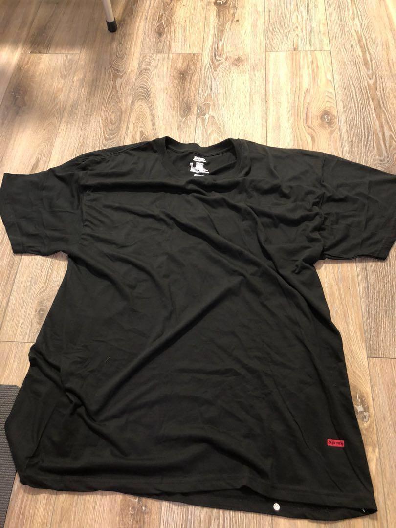 supreme x hanes tagless tee