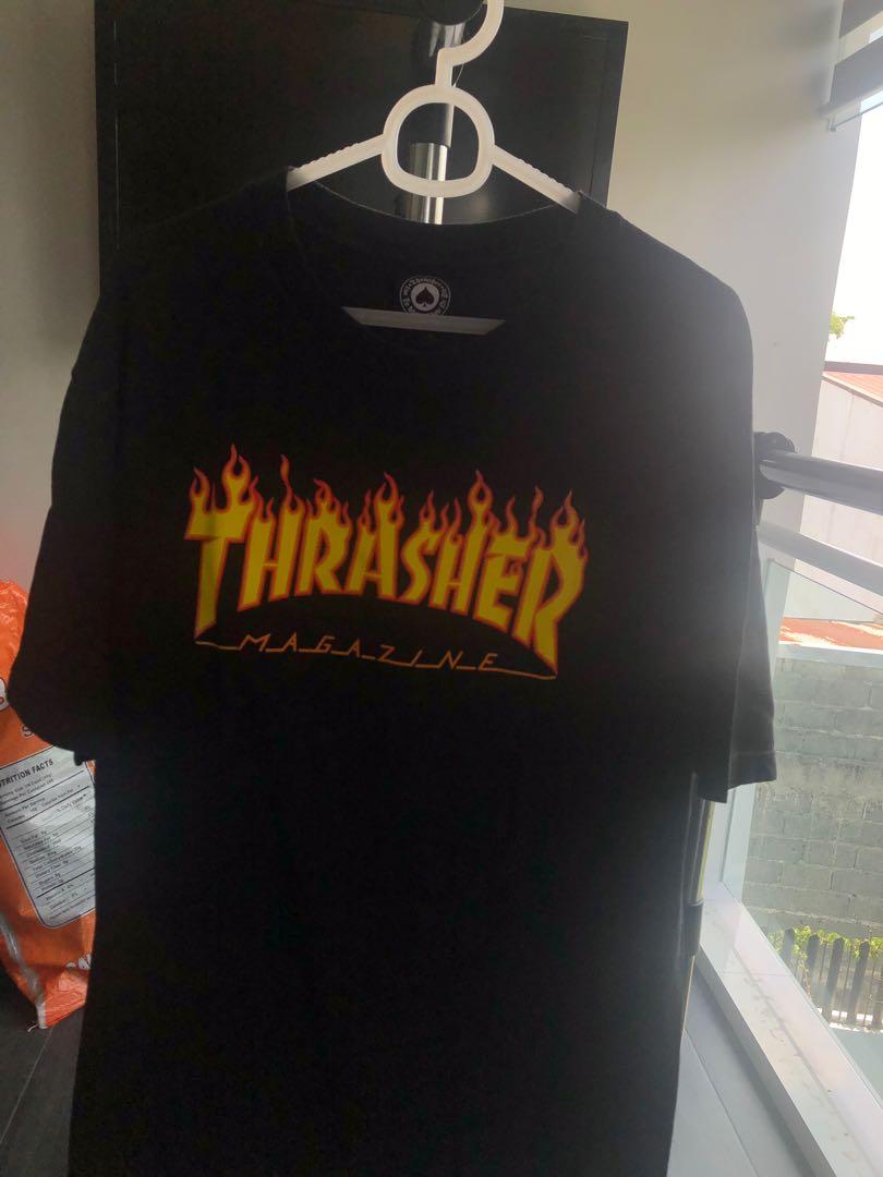 Thrasher Flames Tee (Category: Tshirts & Polo Shirts ) located in Marikina City. Submitted by thriift (Listing ID 229004010, Image 1). Description: 9.6/10 Condition Slightly Used Legit! Bought at Zumies USA RFS: Need Funds PM for more details!.