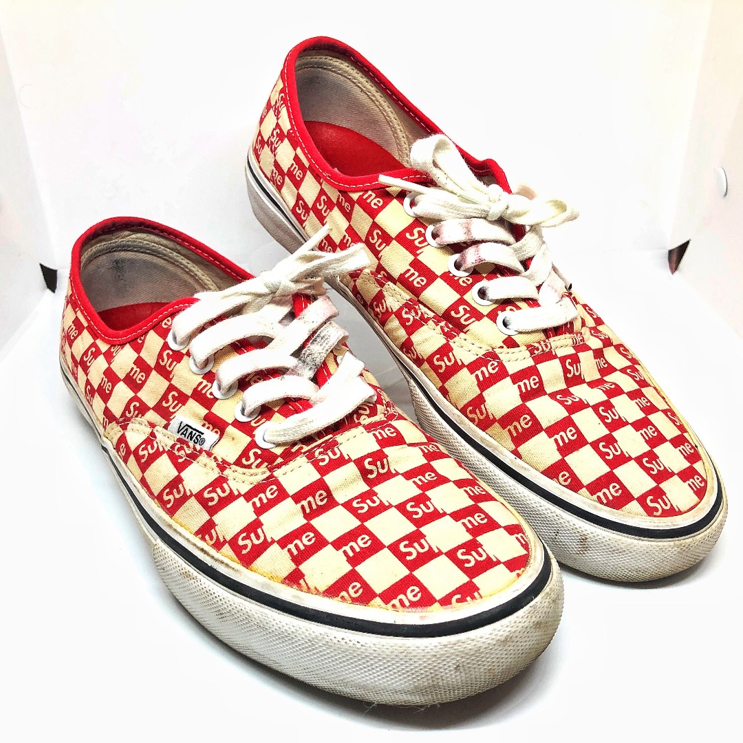 Sepatu vans shop x supreme