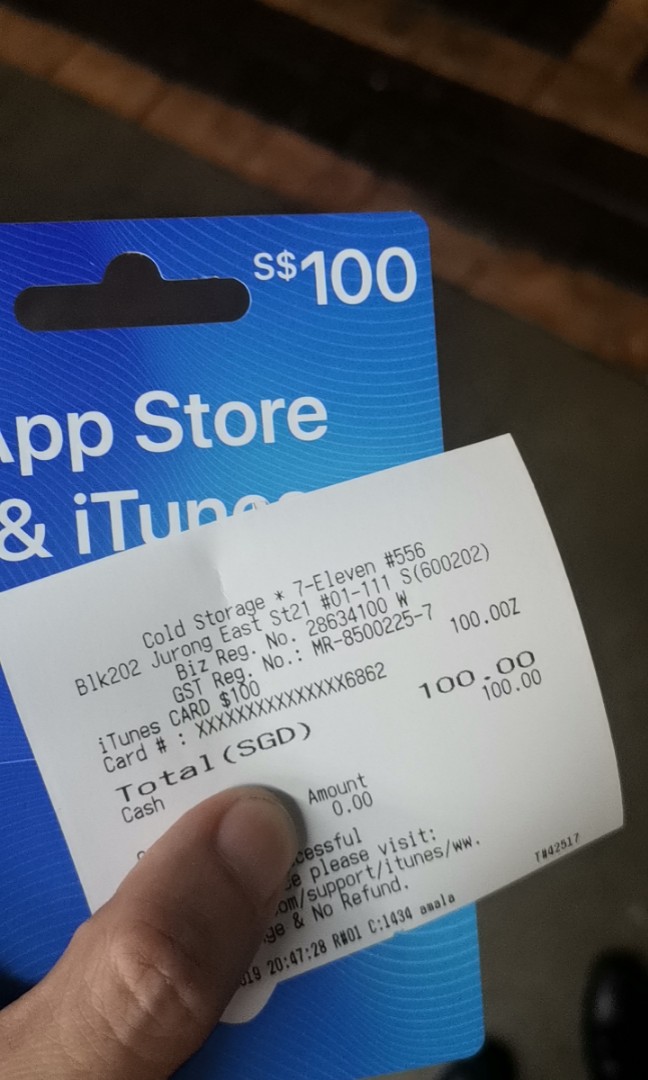Wts iTunes gift card 100 dollars value Everything Else on Carousell