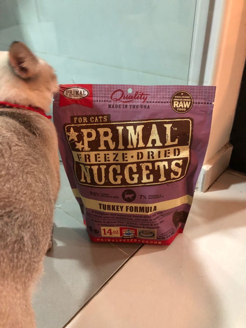 14oz Primal Freeze Dried Nuggets Turkey Pet Supplies For Cats