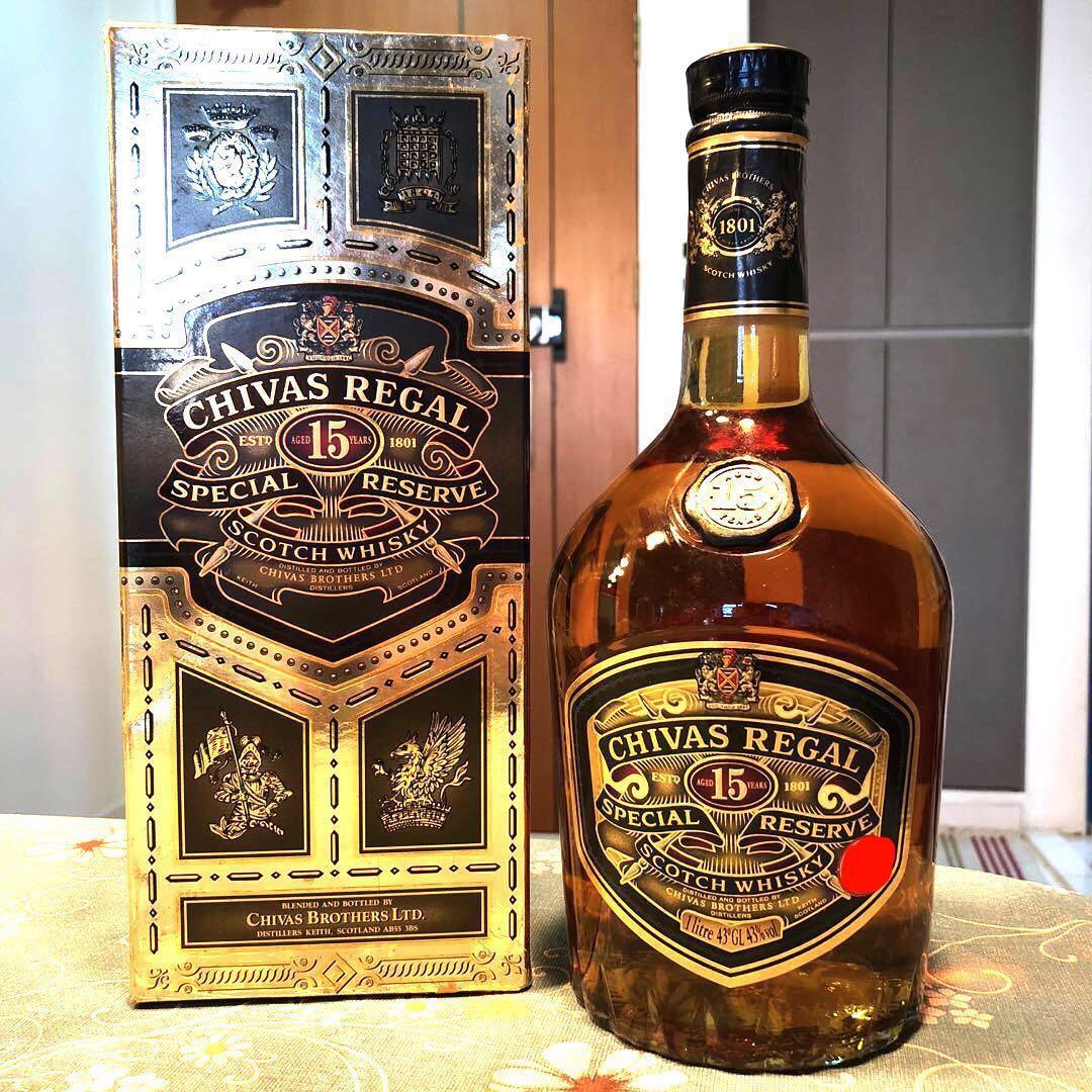 1l Vintage Chivas 15 Scotch Whisky W Box Food Drinks Beverages On Carousell