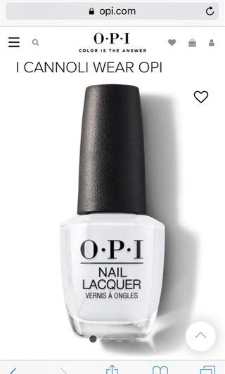 OPI I cannoli wear opi