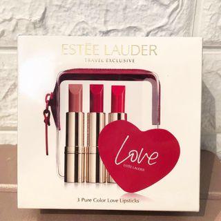 Estee Lauder 3 Pure Color Love Lipsticks 唇膏