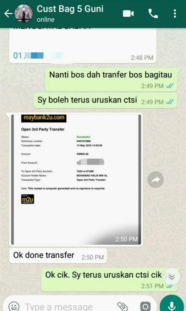 5 Guni Ctsi Ke Sabah Customer Steady Women S Fashion Bags