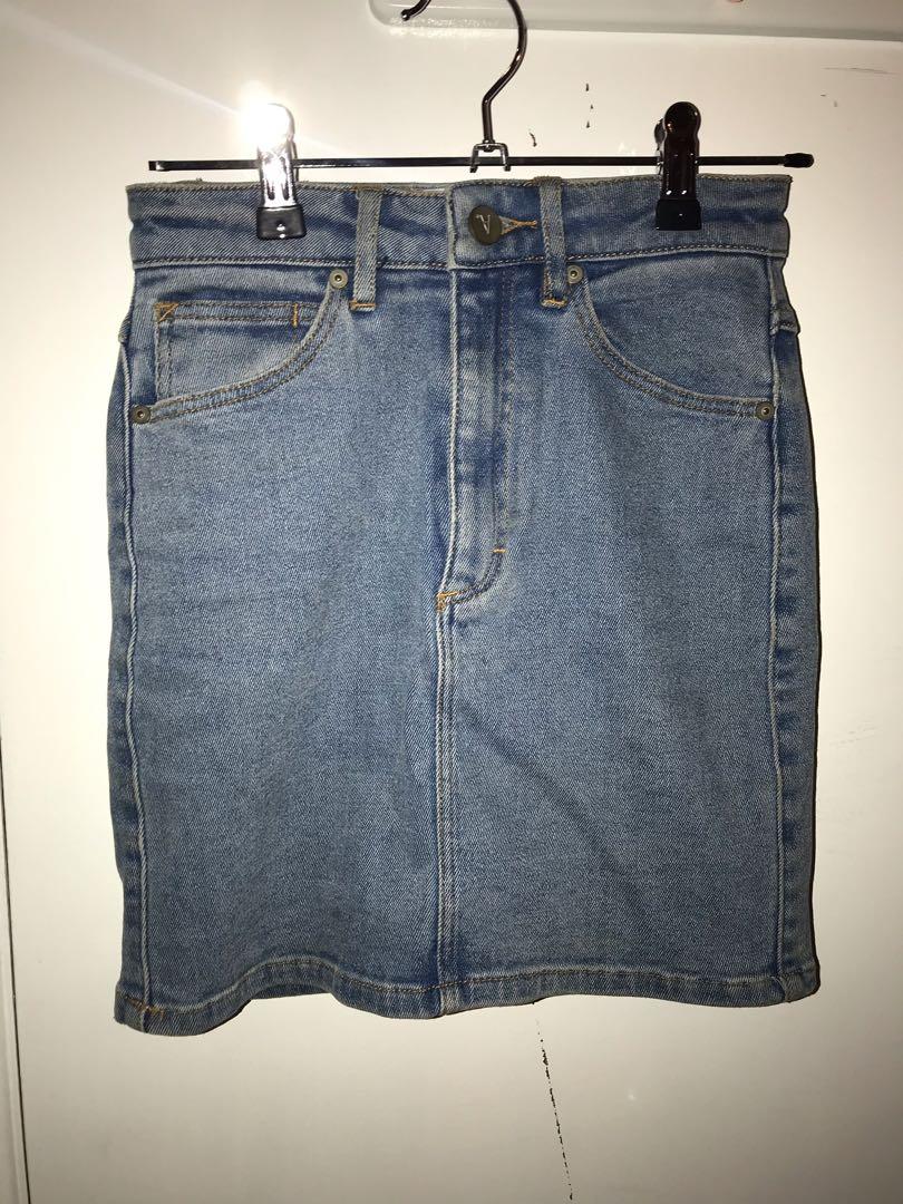 abrand denim skirt