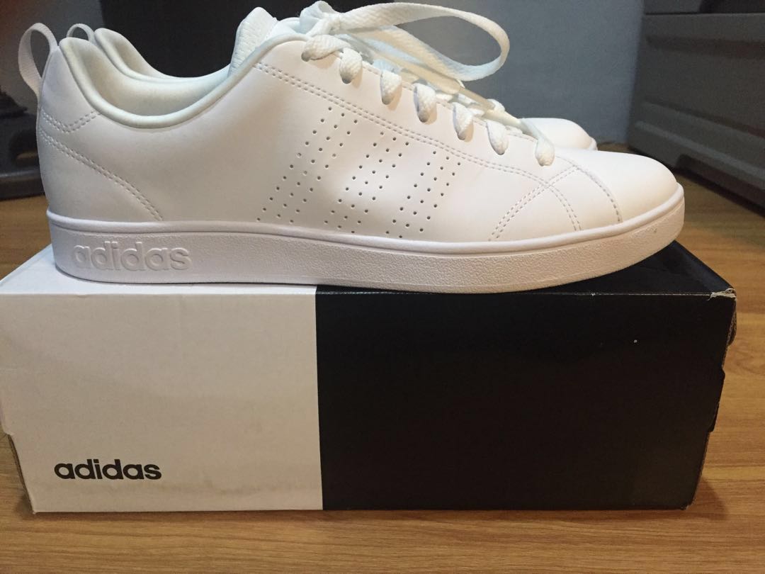 adidas advantage all white