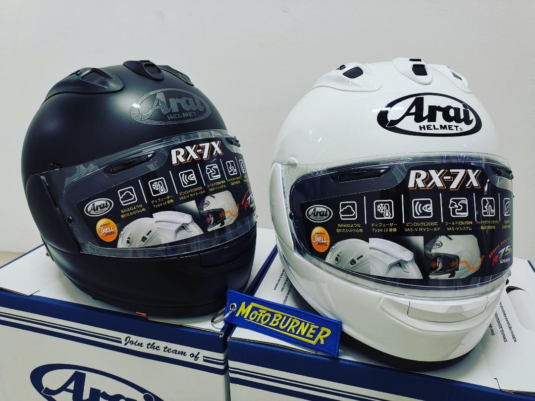 Arai helmet RX7X black white 