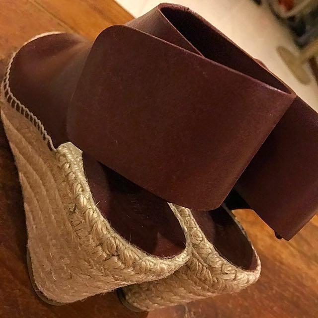 AUTHENTIC Celine Wedge Espadrilles Size 37 Women s Fashion