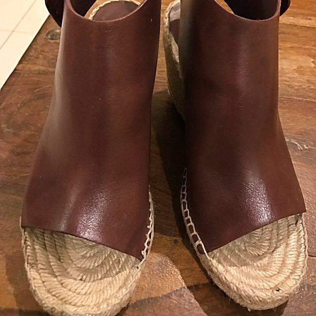 Celine top wedge espadrilles