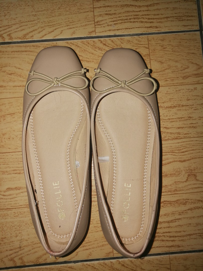 Beige/Nude Doll Shoes/Flats, Women's 