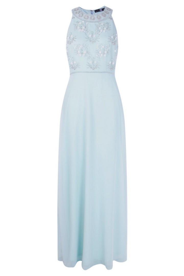 boohoo sky blue dress