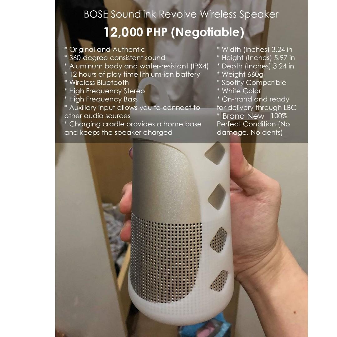 bose revolve spotify