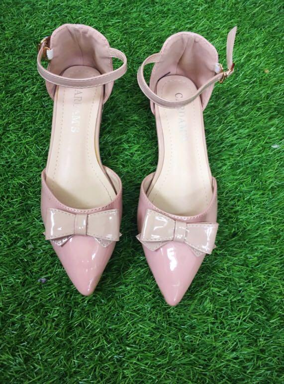 baby pink small heels