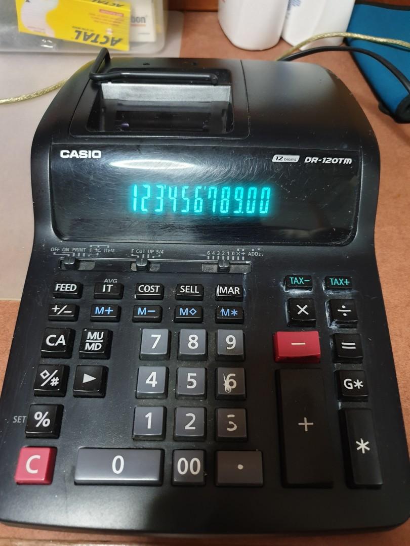 Casio Dr 120tm Printing Calculator Electronics Others On Carousell