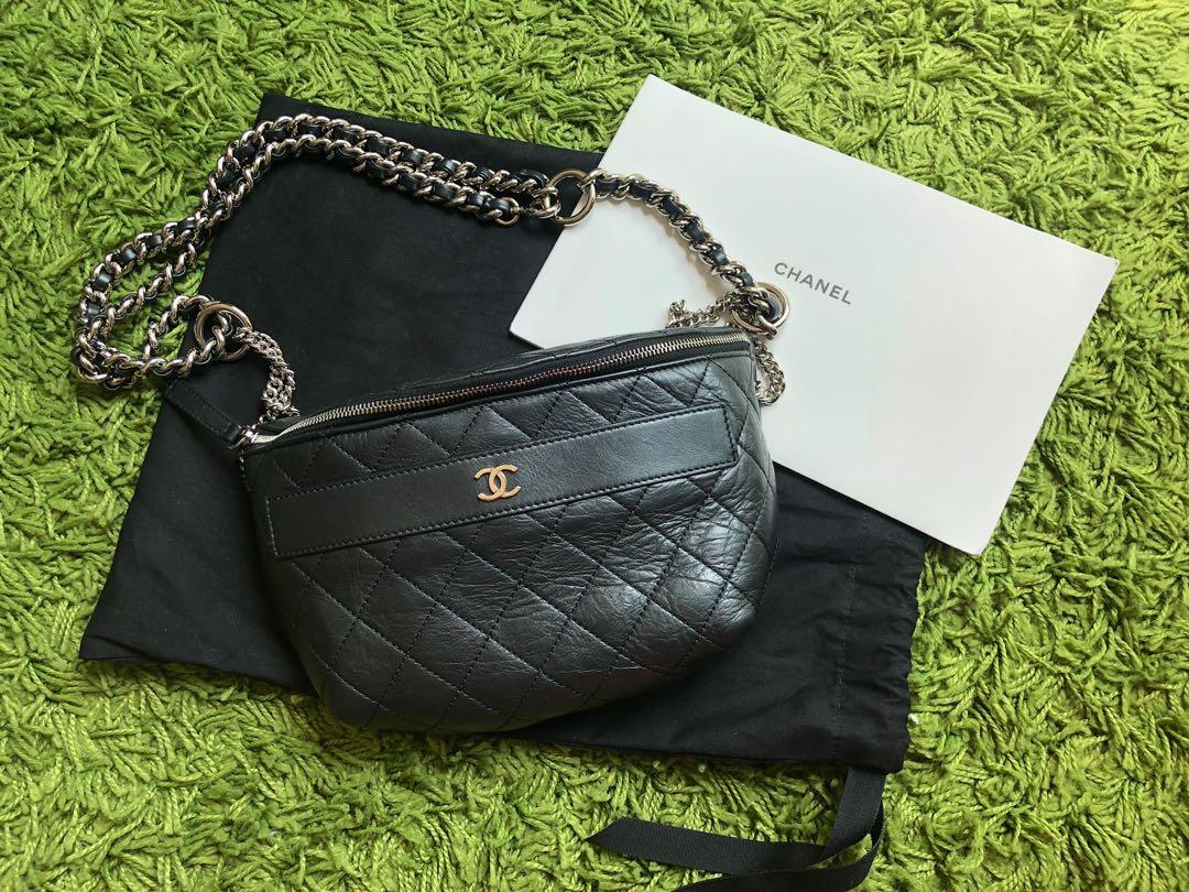 chanel waist bag with chain