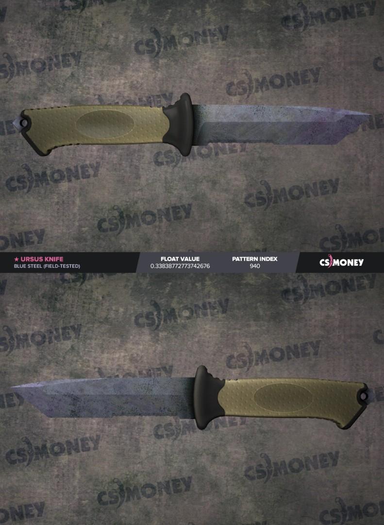 Csgo Ursus Knife Blue Steel Ft Toys Games Video Gaming In Game Products On Carousell