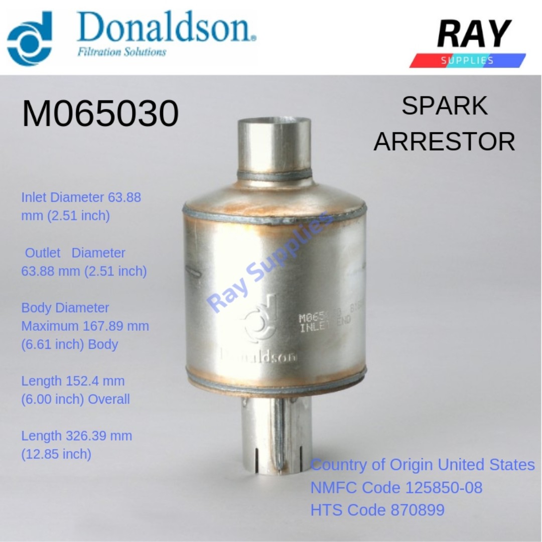 Donaldson Spark Arrestor M065030, M065030 , Car,Truck , Heavy
