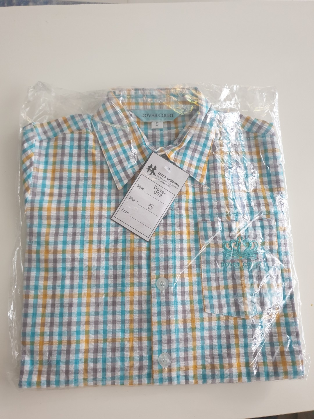 Dover Court Uniform Shirt (Size 5) Men #39 s Fashion Tops Sets