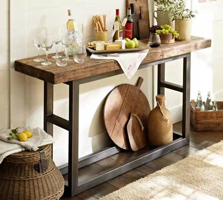 Edna Rustic Entryway Table Furniture Shelves Drawers On Carousell
