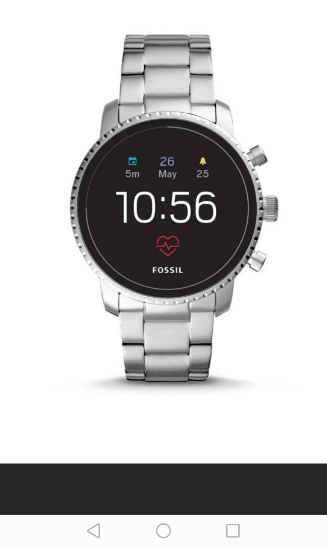 Fossil q explorist stainless steel hot sale