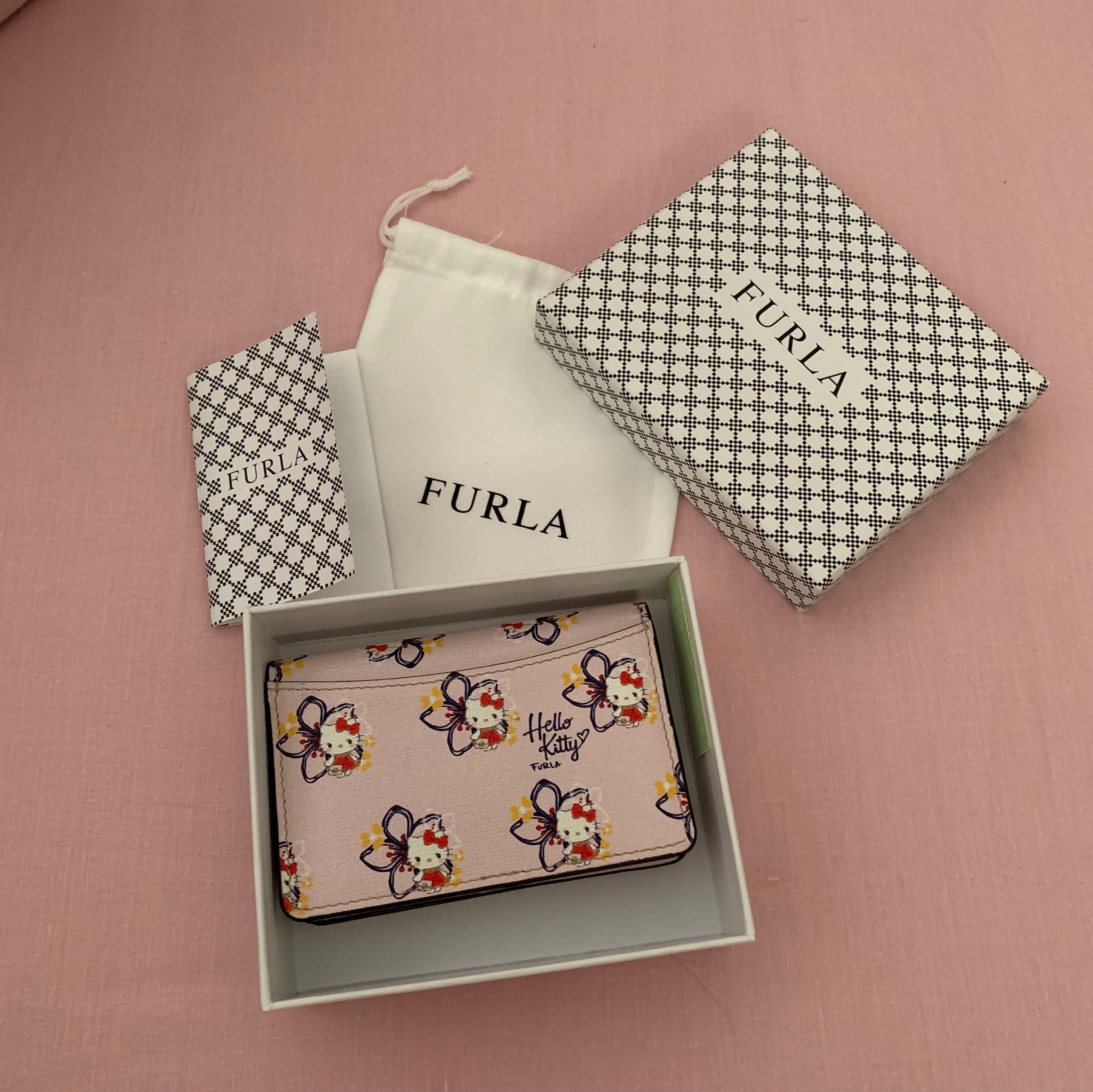 Furla hello kitty card holder deals