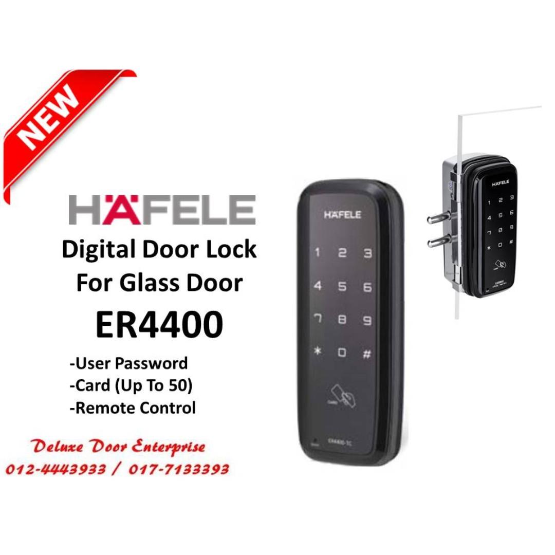 Hafele Digital Glass Door Lock Er4400 Home Furniture Others On Carousell