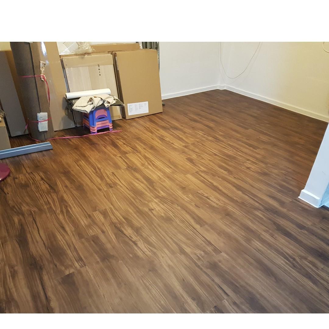 HARI RAYA OVERLAY VINYL FLOORING, Furniture & Home Living, Home Decor