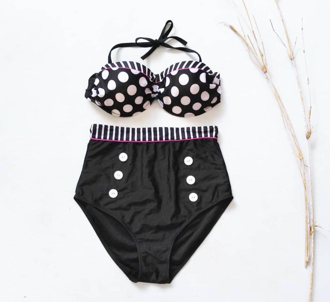 High Waist Bikini Black and White (Category: Other Bottoms) located in Manila. Submitted by crystalsky23 (Listing ID 229256157, Image 1). Description: Excellent Quality Never Born BNNT fits small .