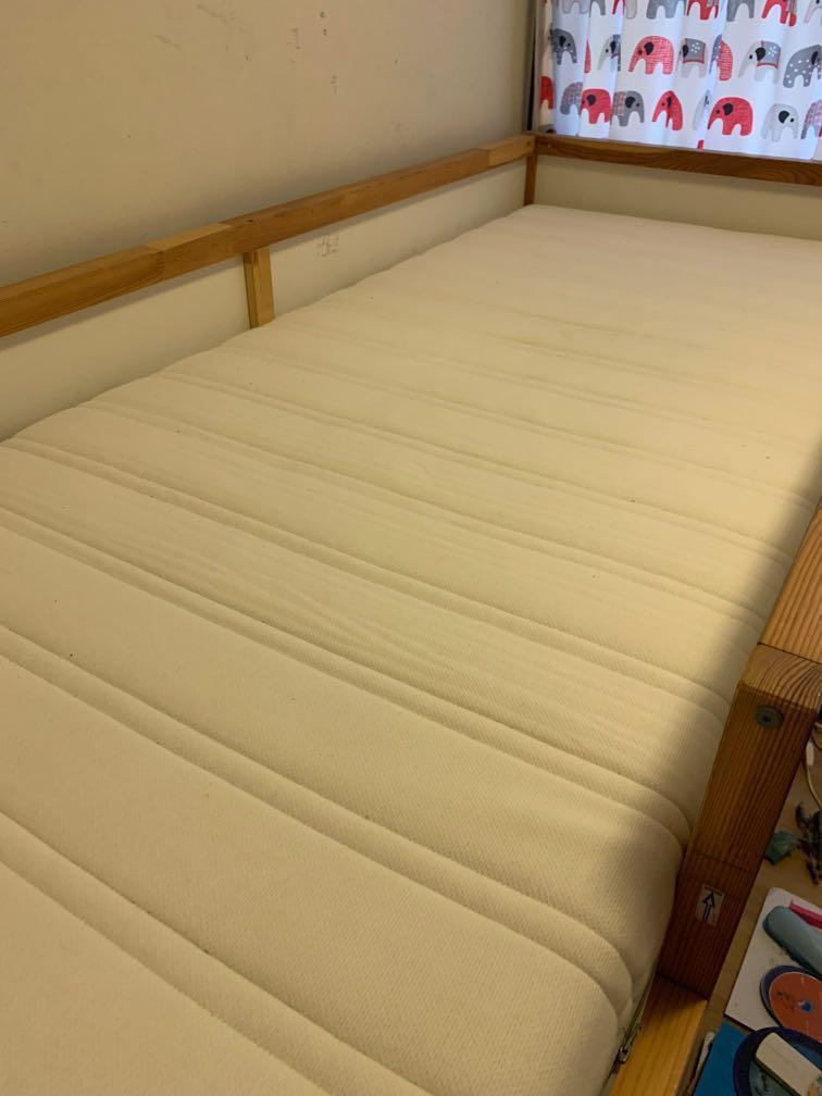 Ikea Kura reversible bunk bed + bed slat + mattress, Furniture & Home