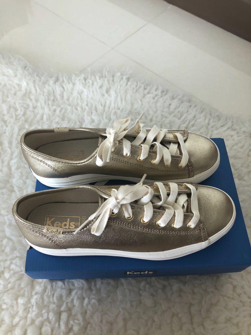 Keds triple deals kick metallic suede