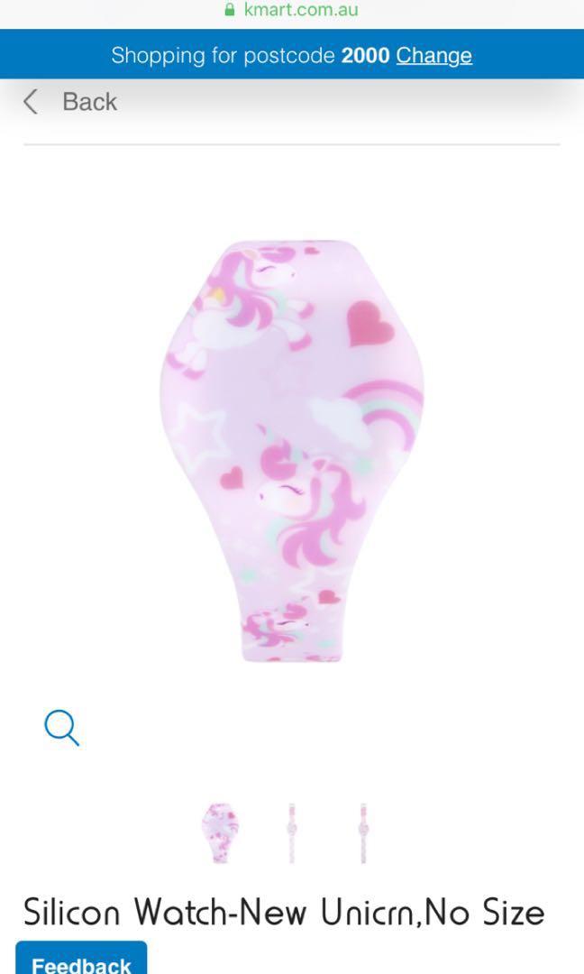 Unicorn watch kmart deals