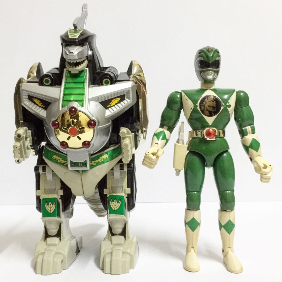 Lot Vintage MMPR Green Dragonzord + 