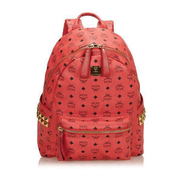 Mcm backpack 2025 hot pink