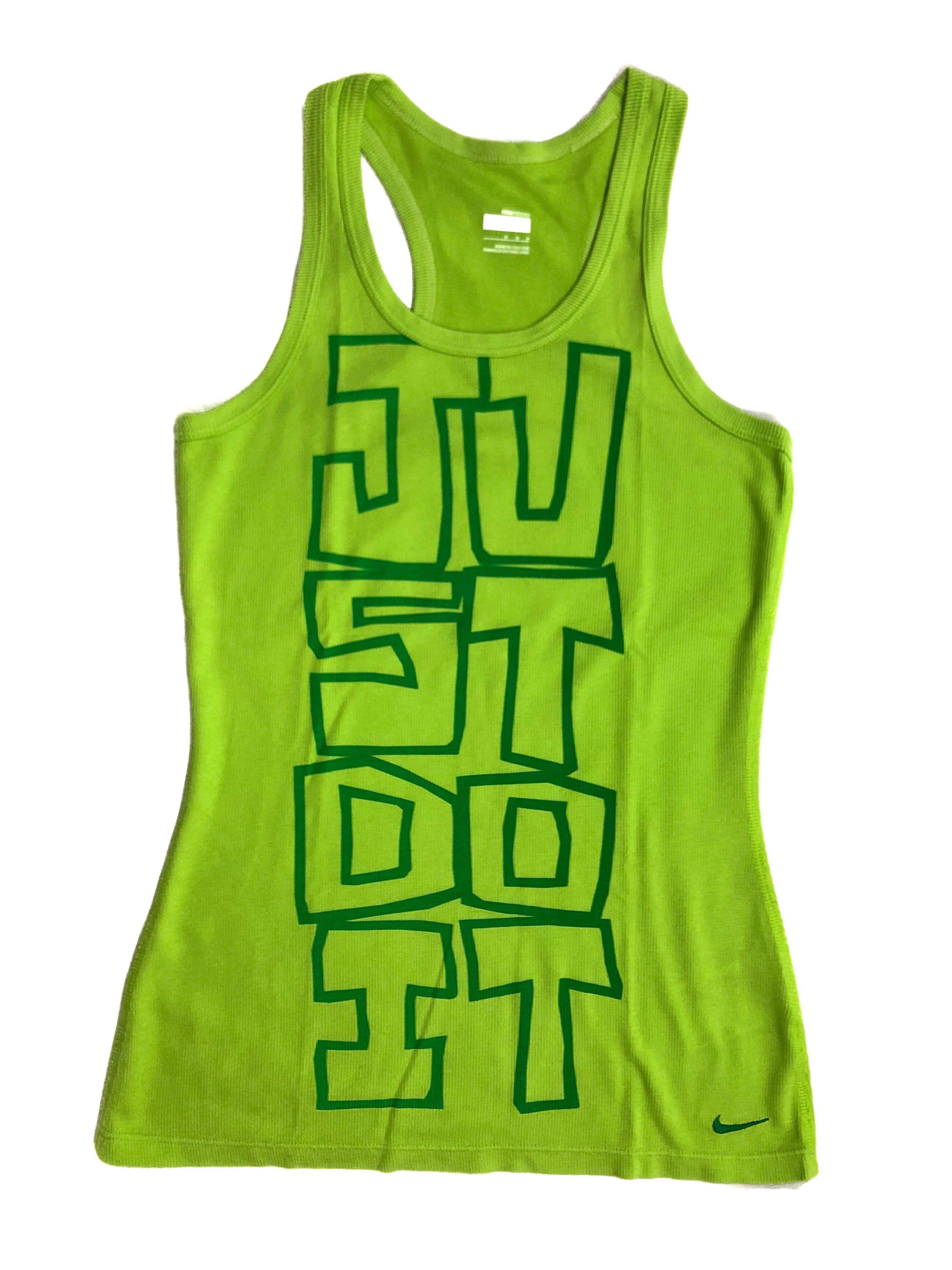 lime green nike tank top