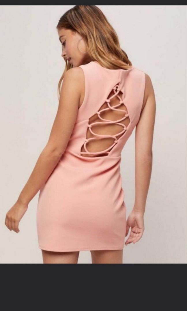 NWT Miss Selfridge Petite Pink Bodycon Lace Up Back Dress, Women's Fashion, Tops, Sleeveless on Carousell NWT Miss Selfridge Petite Pink Bodycon Lace Up Back Dress, Women's Fashion, Tops, Sleeveless on Carousell