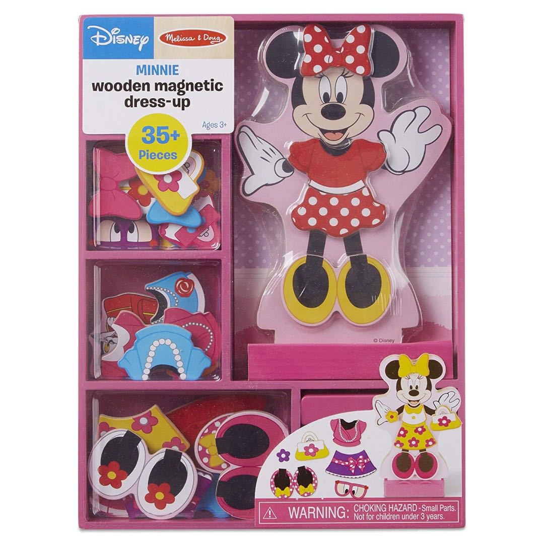 minnie mouse plastic dress up doll