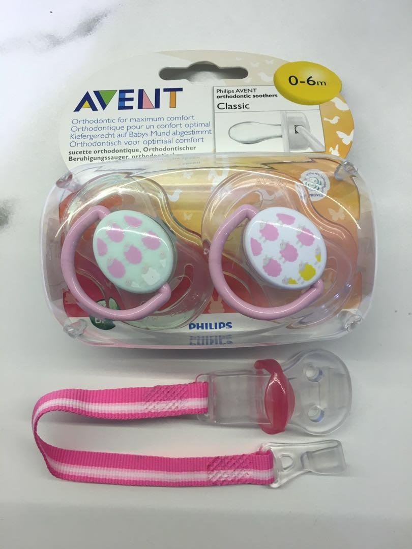 Philips avent pacifier (classic) / orthodontic soothers for 06 months