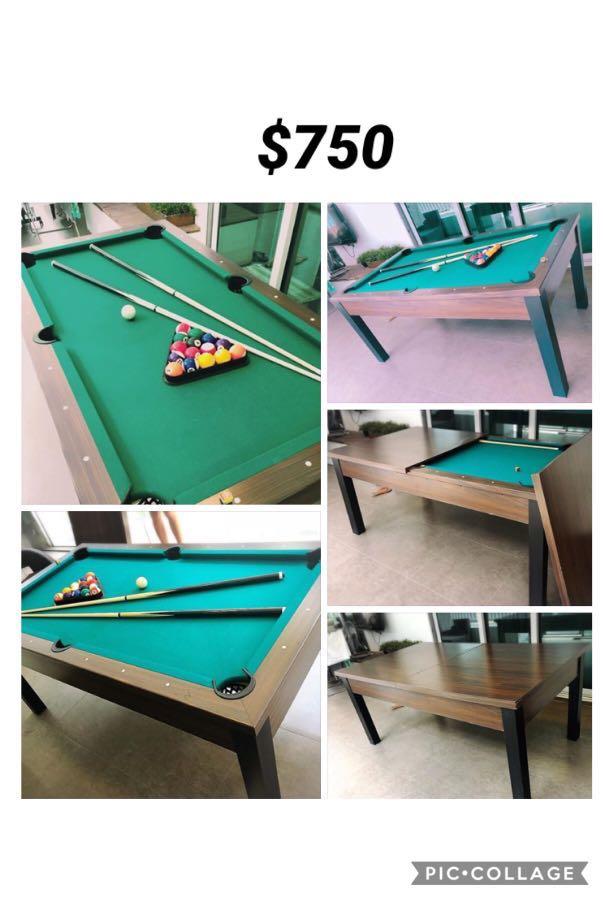 Pool Table Convert To Dining Table Furniture Tables Chairs On Carousell